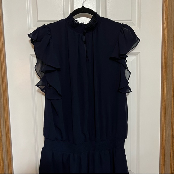 1. State Navy Blue Mock Neck Sleeveless Dress Size XL - Picture 5 of 8